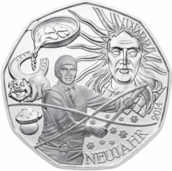Preview: 5 Euro Silber 2014 Glück zum Schenken Hgh Blister