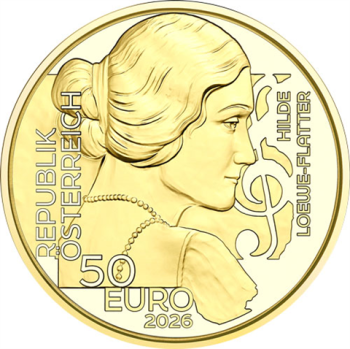 Preview: 50 Euro Gold 2026 Hilde Loewe Flatter PP