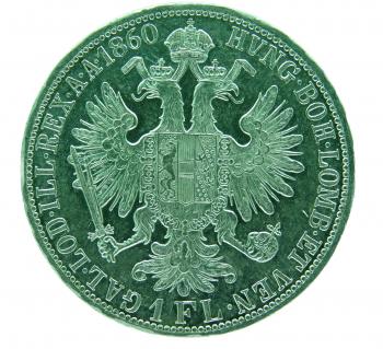 1 Florin Gulden 1860 A Franz Joseph I.