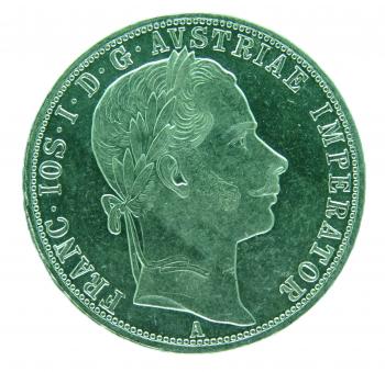 1 Florin Gulden 1860 A Franz Joseph I.