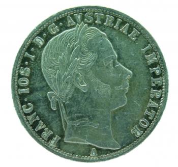 1 Florin Gulden 1861 A Franz Joseph I.