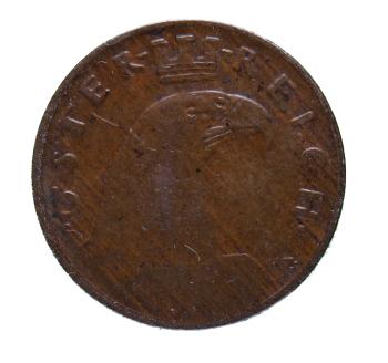 Österreich 1 Groschen 1934 – Bronze‑Münze der Ersten Republik