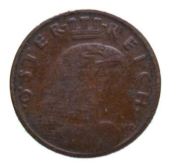Österreich 1 Groschen 1938 – Bronze‑Münze der Ersten Republik