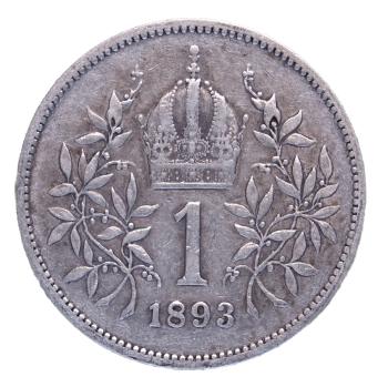 1 Krone 1893 Silber Franz Joseph I.
