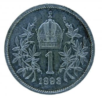 1 Krone 1893 Silber Franz Joseph I.