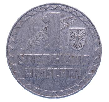 1 Stephansgroschen Alu 1950 Wappen Tirol