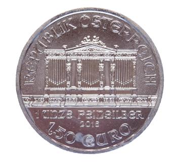 1 Unze Silber 2016 Wiener Philharmoniker – Musikverein Wien, Nennwert 1,50 Euro