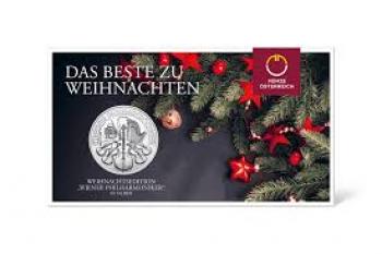 1 Unze Silber Wiener Philharmoniker Weihnachtsedition 2024