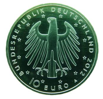 10 Euro Deutschland 2012 300. Geburtstag Friedrich der Große Farbapplikation