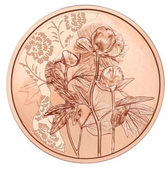 10 Euro Kupfer 2024 Die Pfingstrose