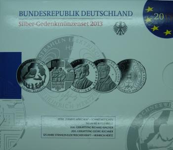 10 Euro Silber Gedenkmünzenset 2013