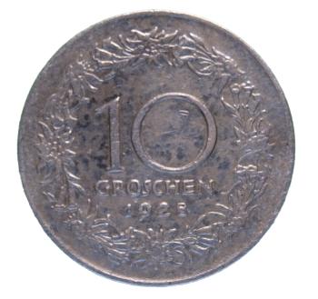 10 Groschen 1928 Cu-Ni