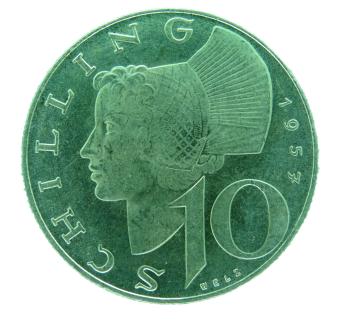 10 Schilling Silber 1957 PP