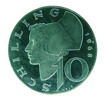 10 Schilling Silber 1968 PP
