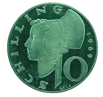 10 Schilling Silber 1969 PP