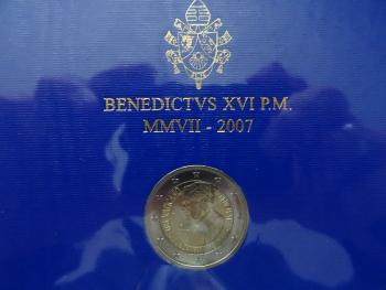 2 Euro Vatikan 2007 80. Geburtstag von Papst Benedikt XVI.