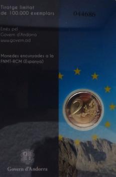 2 Euro Andorra 2014 Beitritt zum Europarat