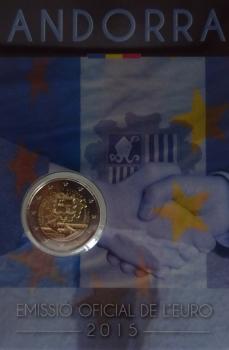 2 Euro Andorra 2015 25 Jahre Zollunion