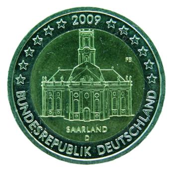 2 Euro Deutschland 2009 Saarland Ludwigskirche D