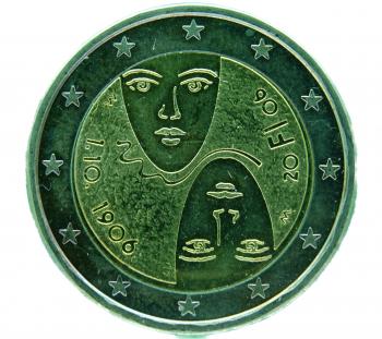 2 Euro Finnland 2006 100 Jahre allgemeines & gleiches Wahlrecht