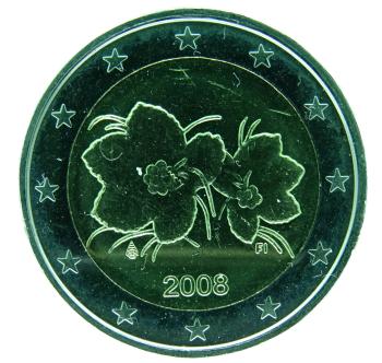 2 Euro Finnland 2008 Moltebeere
