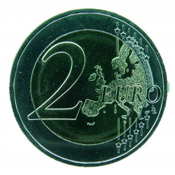 2 Euro Griechenland 2018 75. Todestag von Kostis Palamas mit Farbapplikation