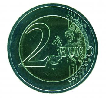 2 Euro Luxemburg 2018 175. Todestag Großherzog Guillaume I. mit Farbapplikation