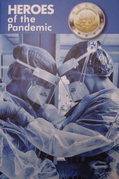 Malta 2 Euro 2021 Heroes of the Pandemic – Gedenkmünze im offiziellen Blister mit Krankenschwestern-Motiv