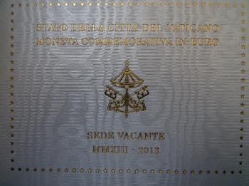 2 Euro Vatikan 2013 Sede Vacante - Sedisvakanz