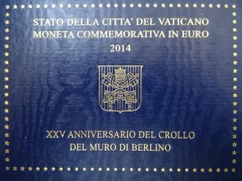 2 Euro Vatikan 2014  25 Jahre Mauerfall