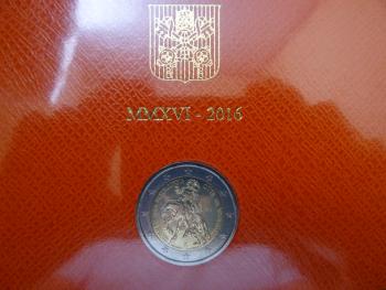 2 Euro Vatikan 2016 Jahr der Barmherzigkeit