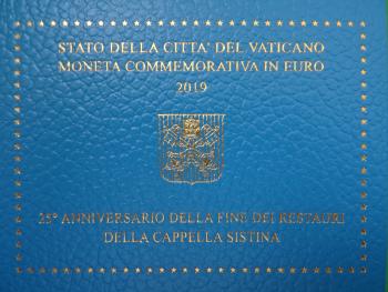 2 Euro Vatikan 2019  Restaurierung der Sixtinischen Kapelle