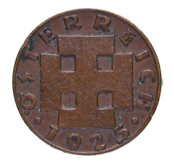 2 Groschen 1925 – Österreich – Bronze – Erste Republik