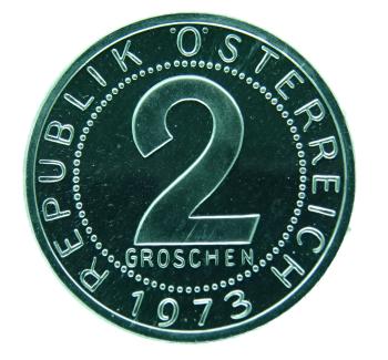 2 Groschen Alu 1973 PP