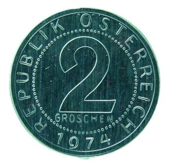2 Groschen Alu 1974 PP