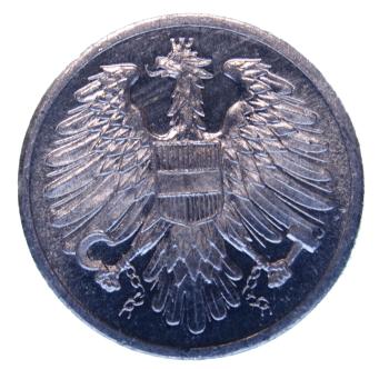 2 Groschen 1965 Polierte Platte – Aluminium – Bundesadler – Republik Österreich