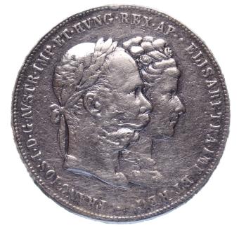 2 Gulden 1879 Zur Silberhochzeit Franz Joseph I.