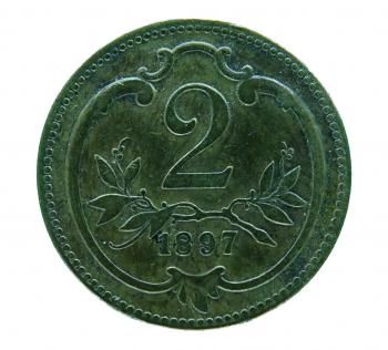 2 Heller 1897 Franz Joseph I.