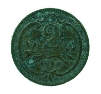 2 Heller 1898 Franz Joseph I.