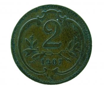 2 Heller 1907 Franz Joseph I.