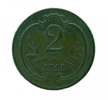 2 Heller 1911 Franz Joseph I.