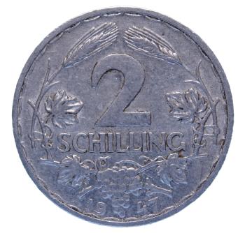 2 Schilling Alu 1947