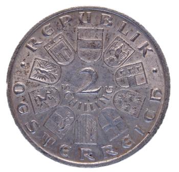 2 Schilling Silber 1928 Schubert