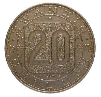 20 Schilling 1981 Männergruppe