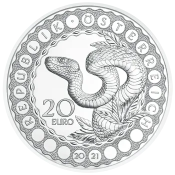 20 Euro Silber 2021 Australien Schöpferkraft der Schlange PP