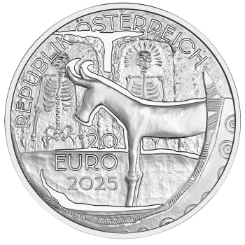 Avers und Revers der Münze Ritus 2025 – dreidimensionales Design in Polierter Platte