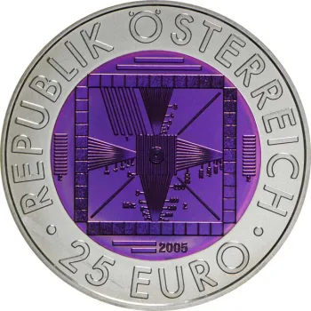 25 Euro Silber Niob 2005 50 Jahre Fernsehen