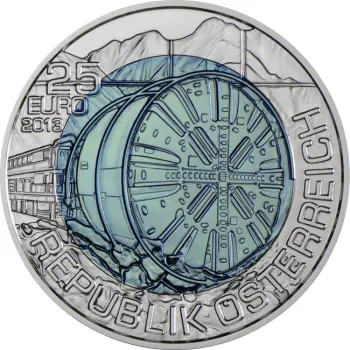 25 Euro Silber Niob 2013 Tunnelbau