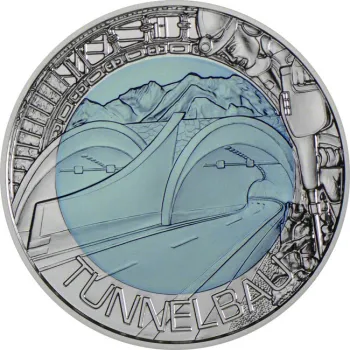 25 Euro Silber Niob 2013 Tunnelbau