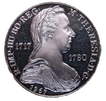 25 Schilling Silber 1967 Maria Theresia Vorderseite PP
